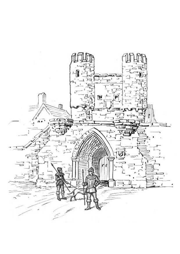 porta della cittA Disegno da colorare porta della cittA