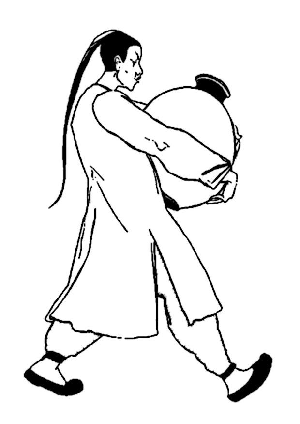 portatore di vasi Disegno da colorare portatore di vasi