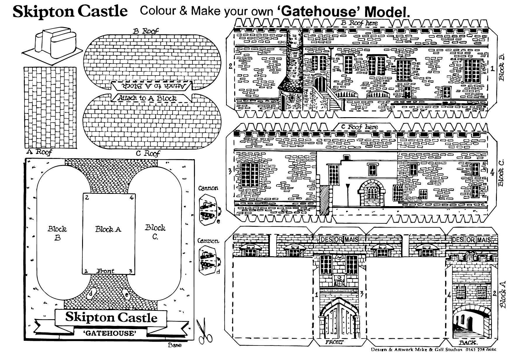 porte dentrata skipton Disegno da colorare porte dentrata skipton