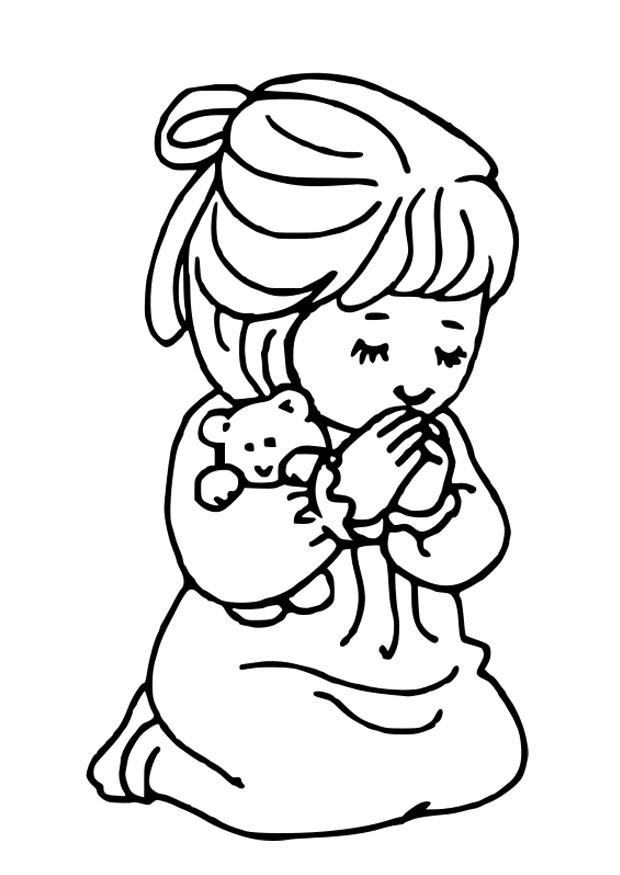 Disegno da colorare pregare