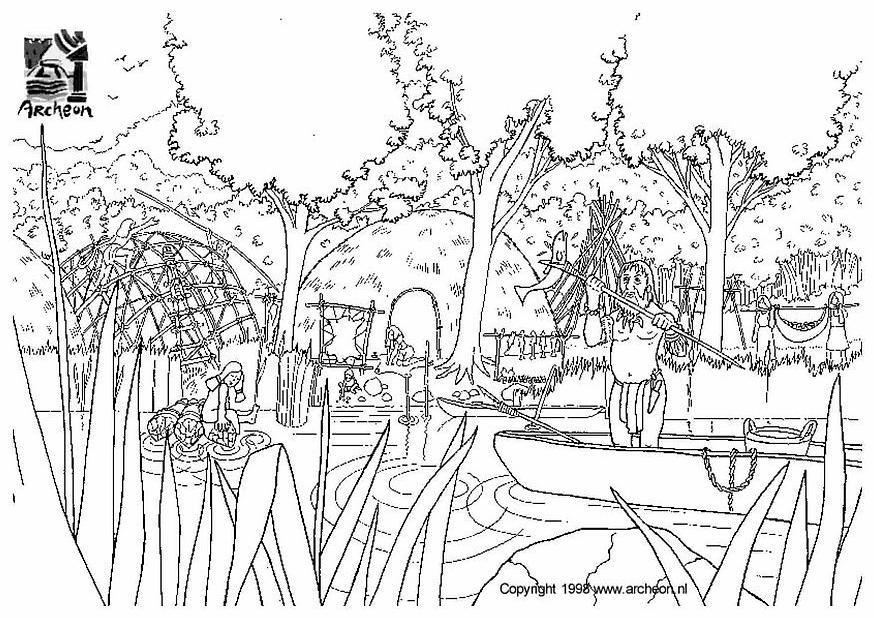 preistoria Disegno da colorare preistoria