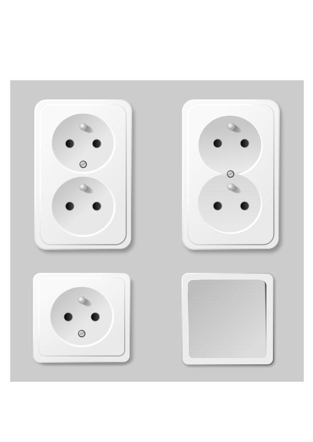 prese elettriche Disegno da colorare prese elettriche