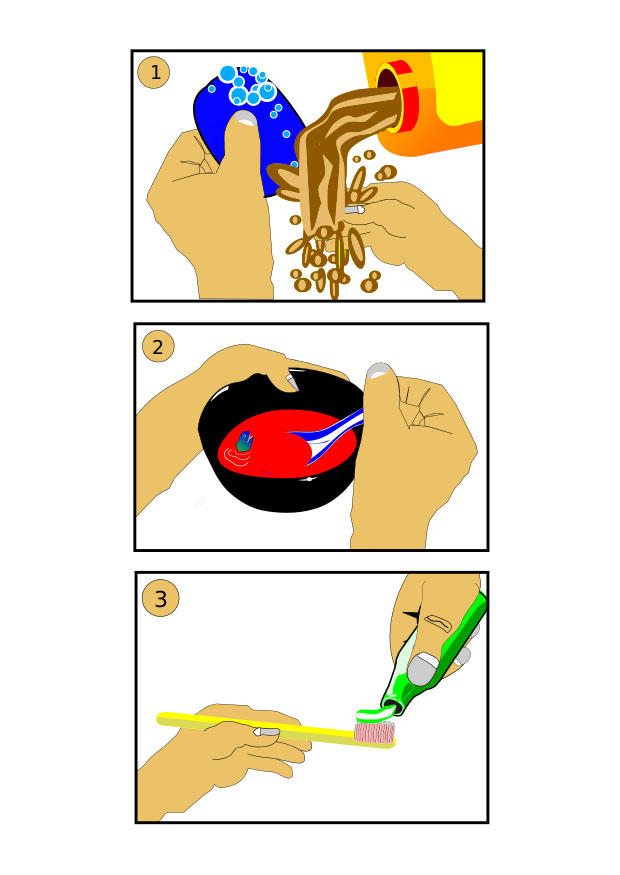 prima e dopo colazione immagine prima e dopo colazione