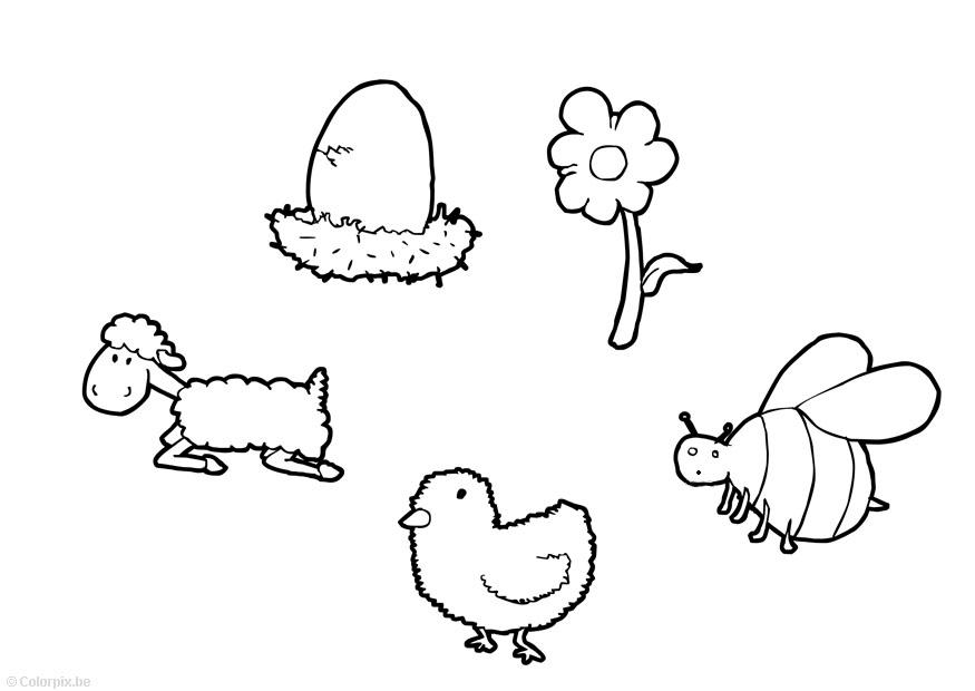 primavera Disegno da colorare primavera