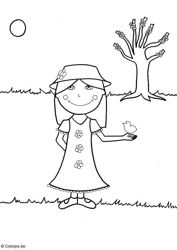 primavera Disegno da colorare primavera