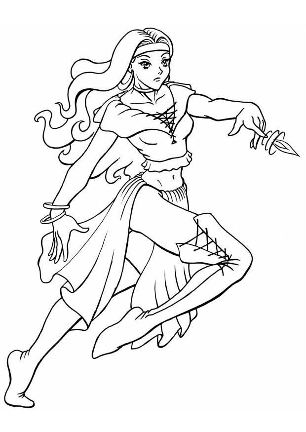 principessa Disegno da colorare principessa