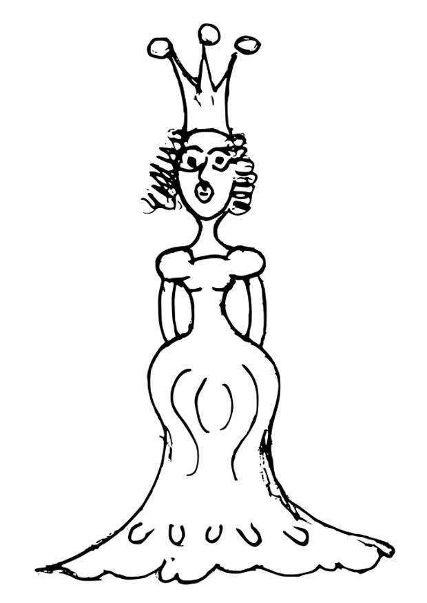 principessa Disegno da colorare principessa