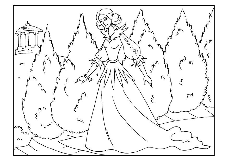 principessa Disegno da colorare principessa