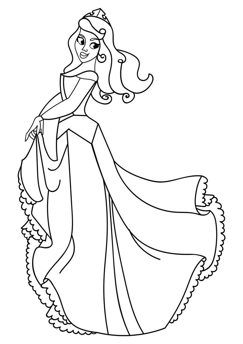 principessa Disegno da colorare principessa