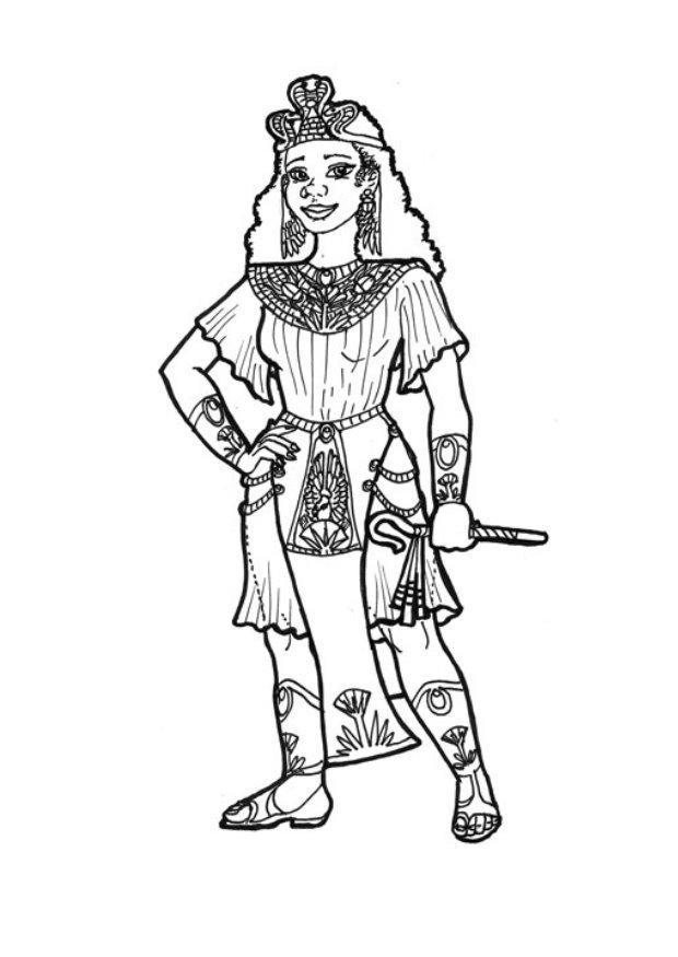 principessa egiziana Disegno da colorare principessa egiziana