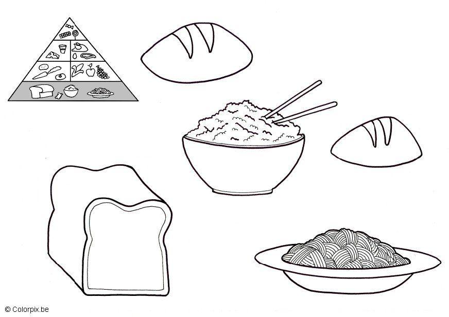 prodotti a base di grano Disegno da colorare prodotti a base di grano