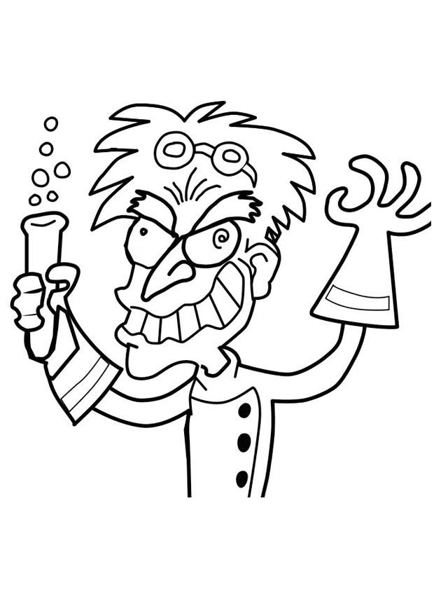 professore matto Disegno da colorare professore matto