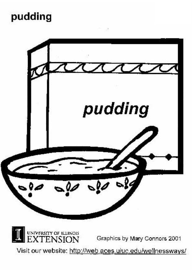 pudding Disegno da colorare pudding