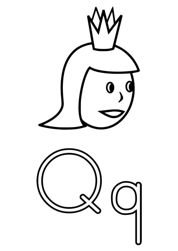 q Disegno da colorare q
