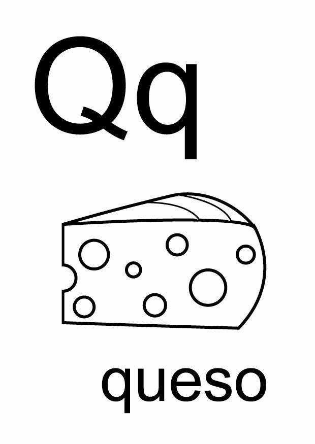q Disegno da colorare q