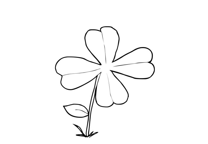 quadrifogli Disegno da colorare quadrifogli