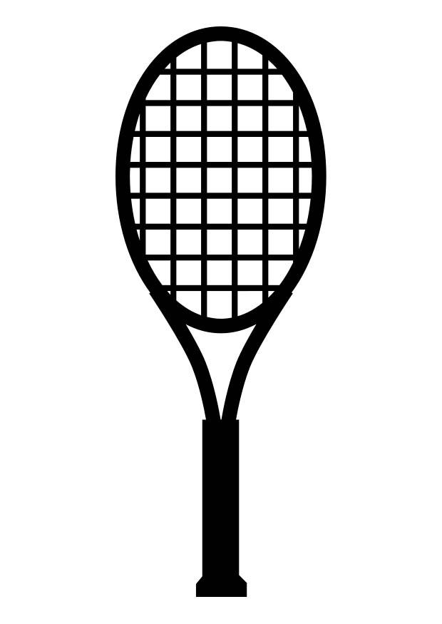 racchetta da tennis Disegno da colorare racchetta da tennis