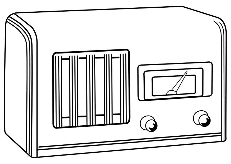 radio spenta Disegno da colorare radio spenta