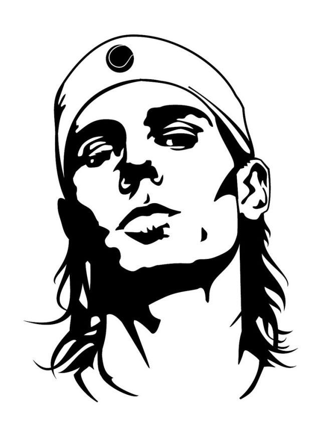 rafael nadal Disegno da colorare rafael nadal