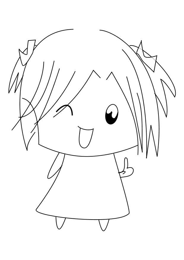 ragazza Disegno da colorare ragazza
