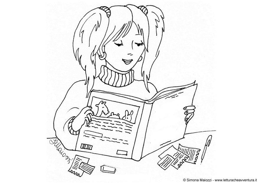 ragazza Disegno da colorare ragazza