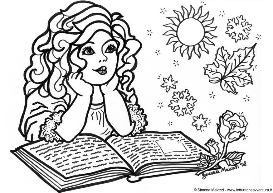 ragazza Disegno da colorare ragazza