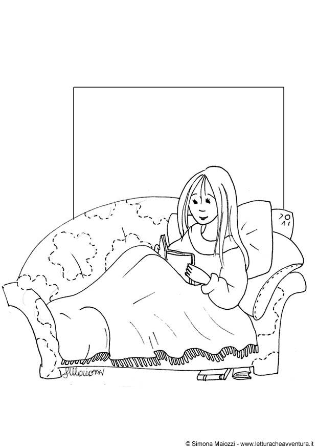 ragazza Disegno da colorare ragazza