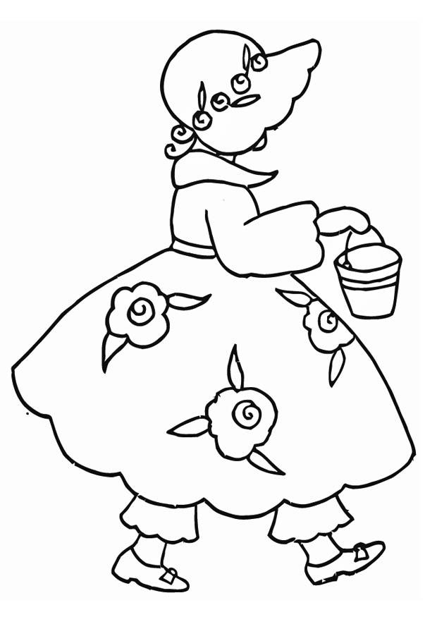 ragazza Disegno da colorare ragazza