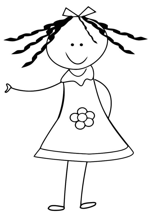 ragazza Disegno da colorare ragazza