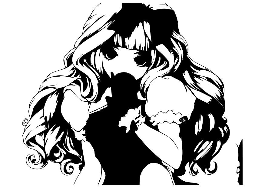 ragazza Disegno da colorare ragazza