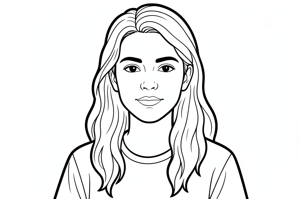 ragazza Disegno da colorare ragazza