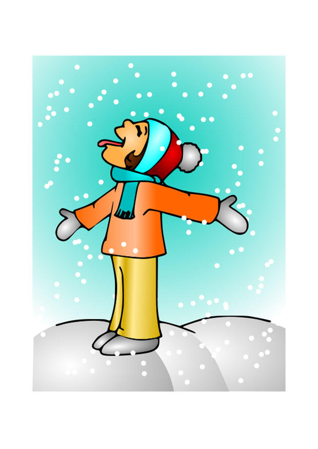 ragazza nella neve immagine ragazza nella neve