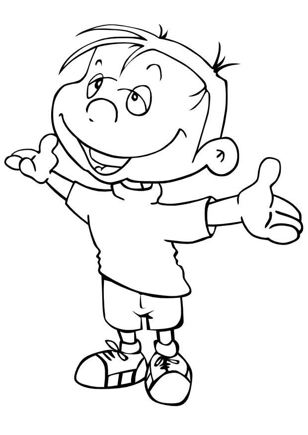 ragazzino Disegno da colorare ragazzino