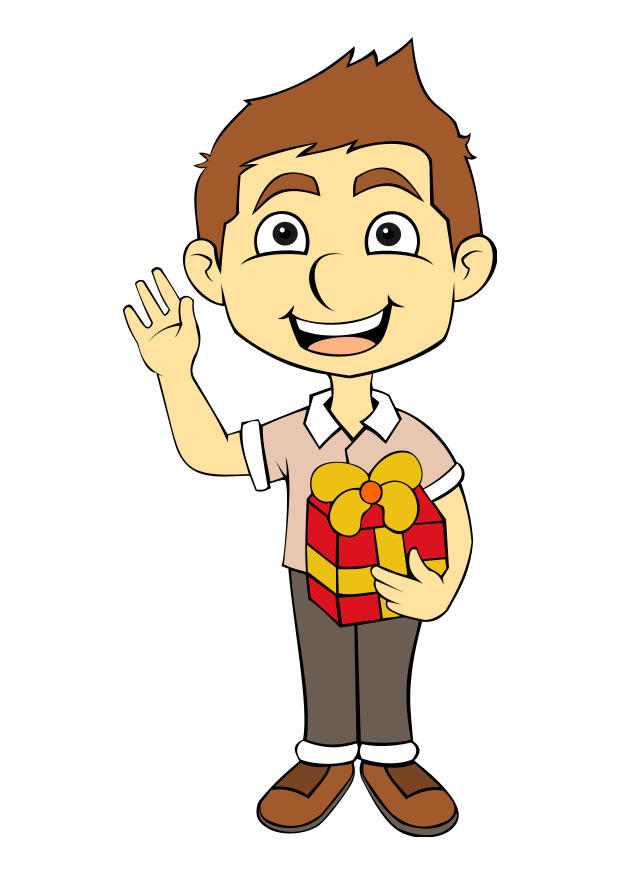 ragazzo con regalo immagine ragazzo con regalo