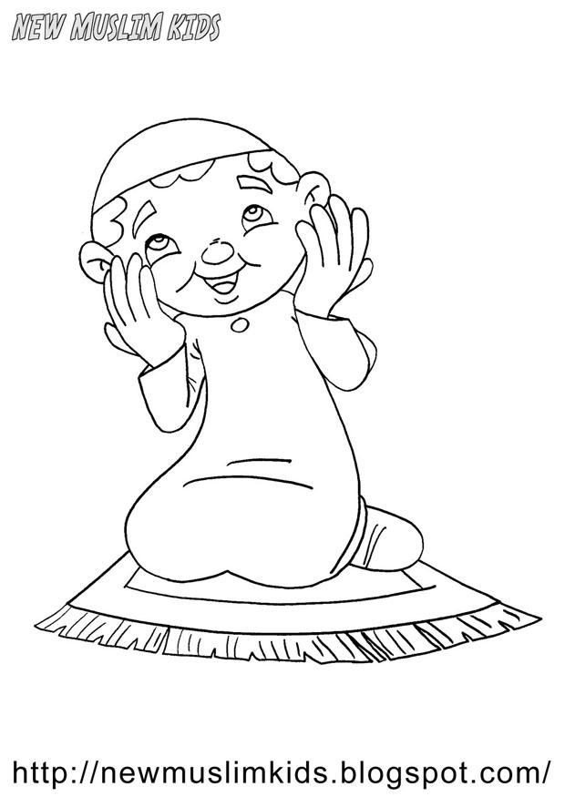 ragazzo musulmano Disegno da colorare ragazzo musulmano