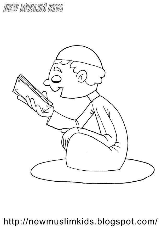 ragazzo musulmano Disegno da colorare ragazzo musulmano