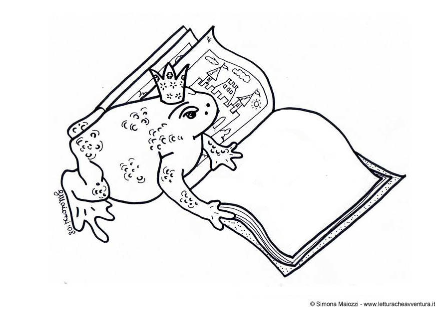 rana Disegno da colorare rana