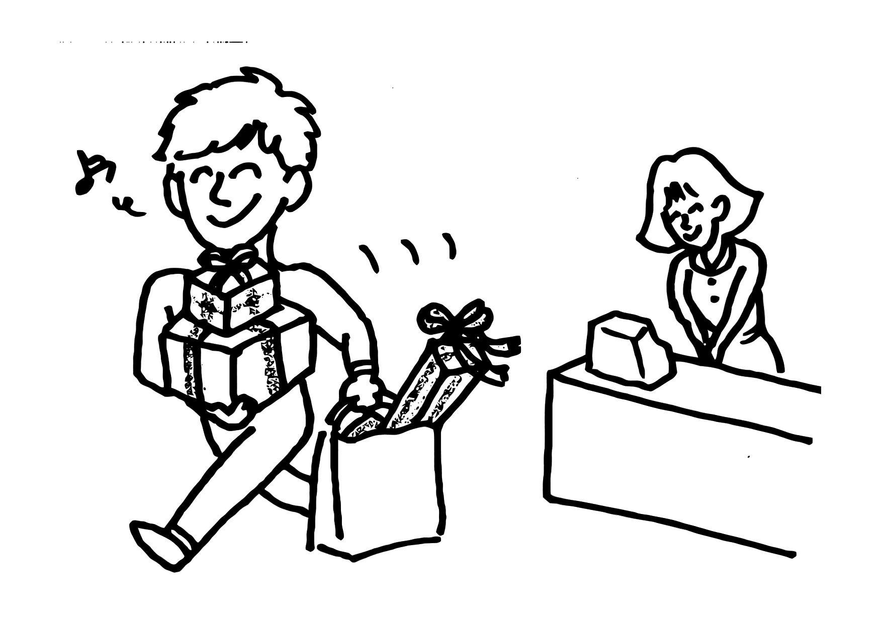 regalo Disegno da colorare regalo