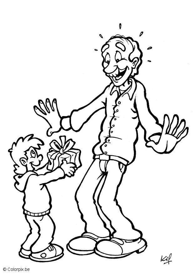 regalo di compleanno Disegno da colorare regalo di compleanno