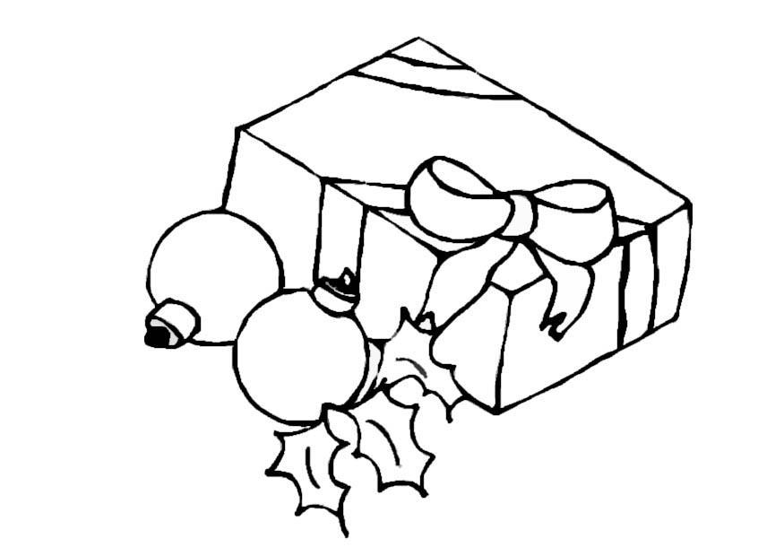 regalo di natale Disegno da colorare regalo di natale