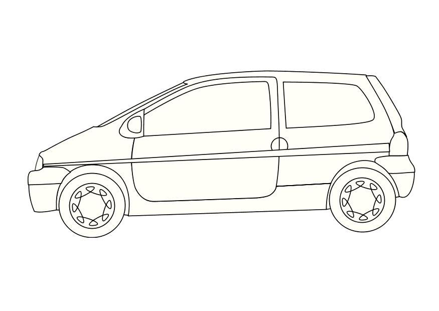 Disegno da colorare renault twingo
