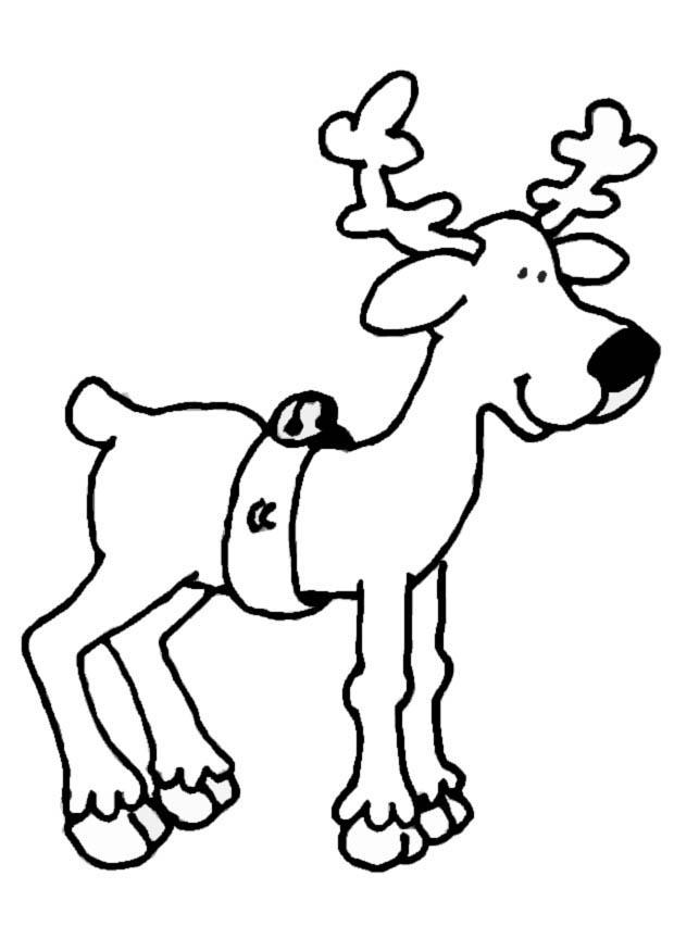renna Disegno da colorare renna