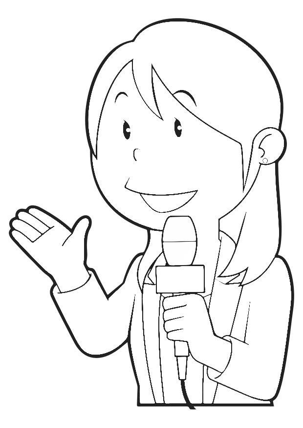 reporter Disegno da colorare reporter
