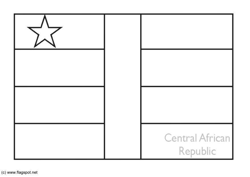 repubblica centrafricana Disegno da colorare repubblica centrafricana