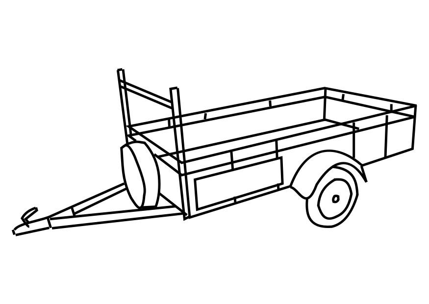 rimorchio Disegno da colorare rimorchio