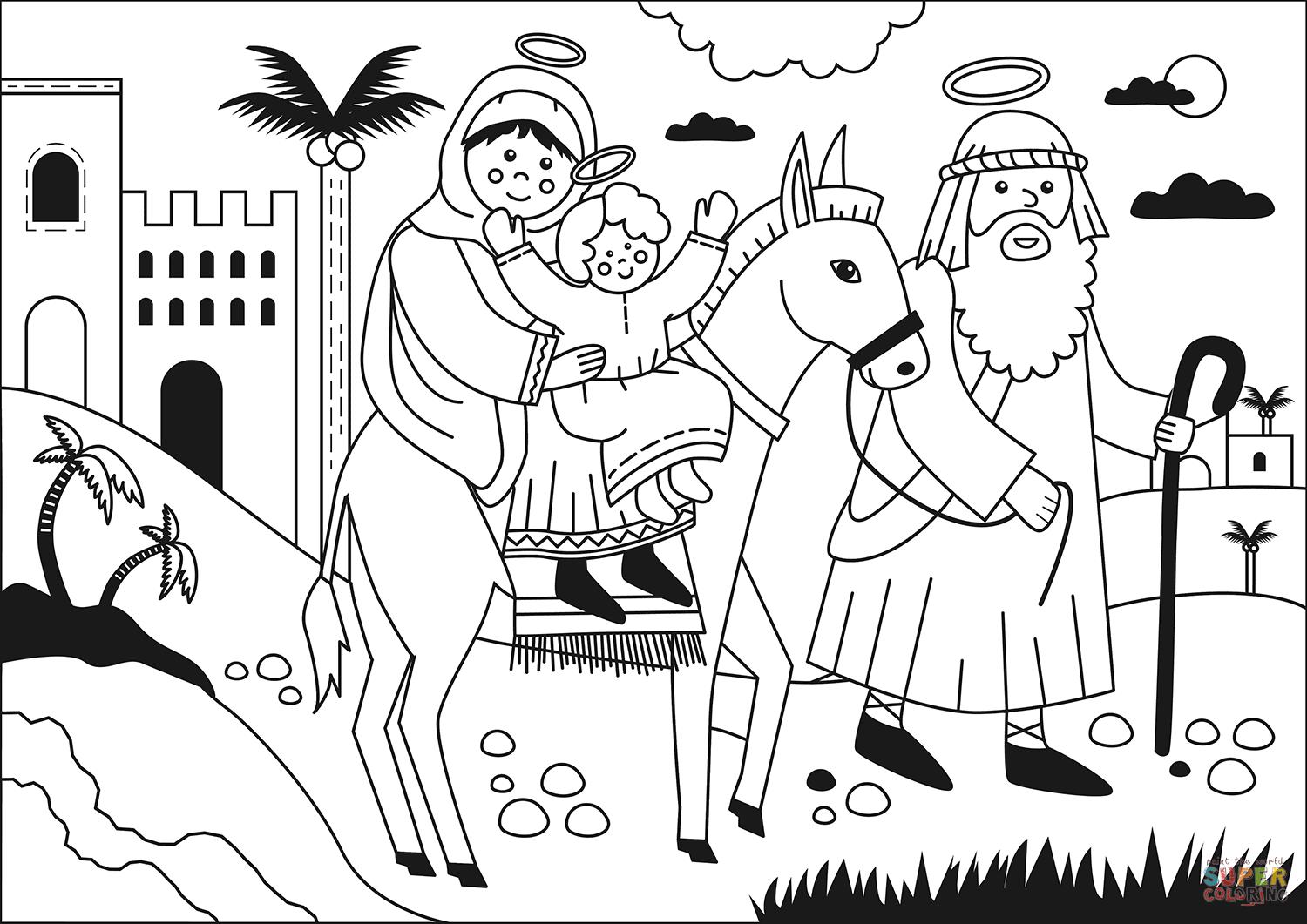 ritorno a nazaret Disegno da colorare ritorno a nazaret
