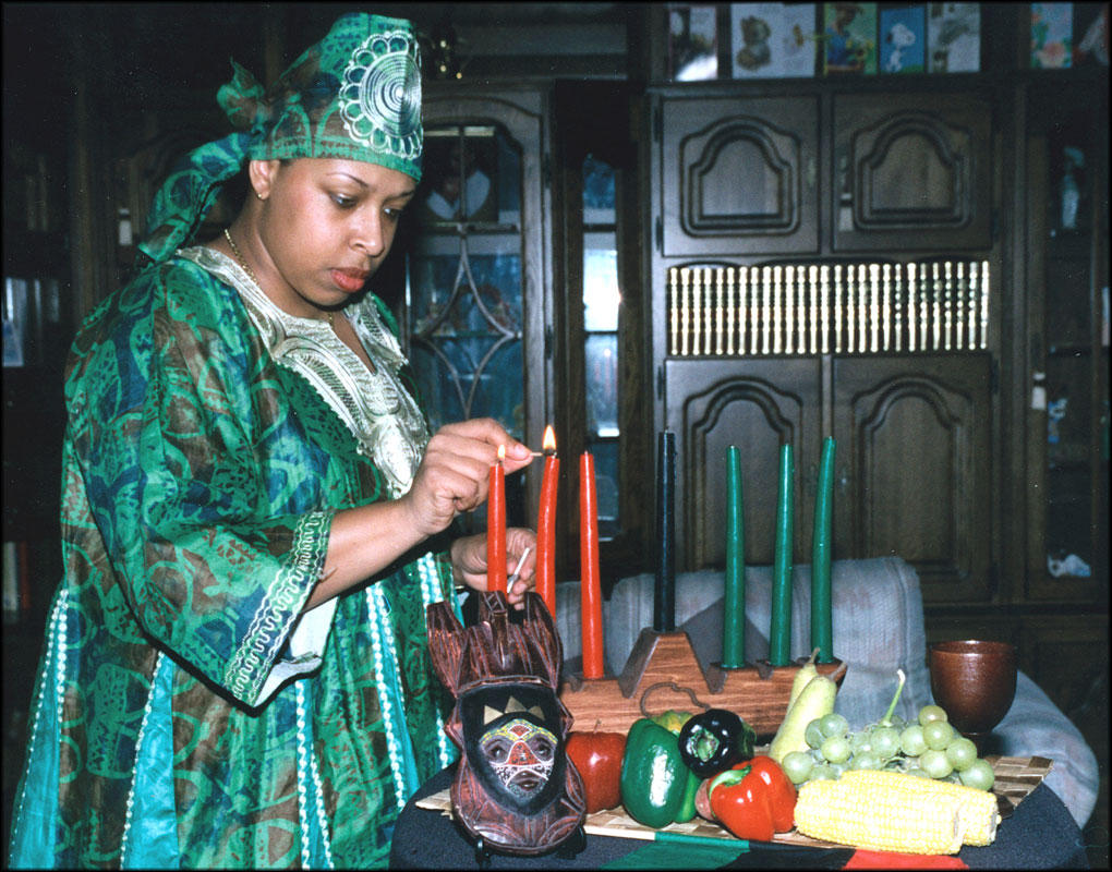 rituale kwanzaa Foto rituale kwanzaa