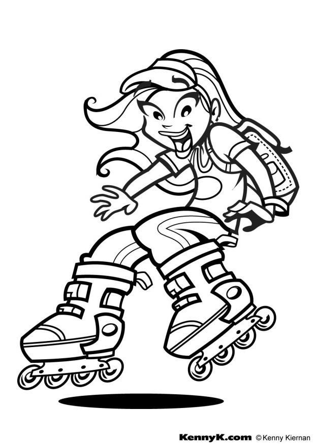 Disegno da colorare roller