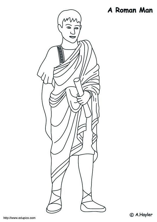 Disegno da colorare romano