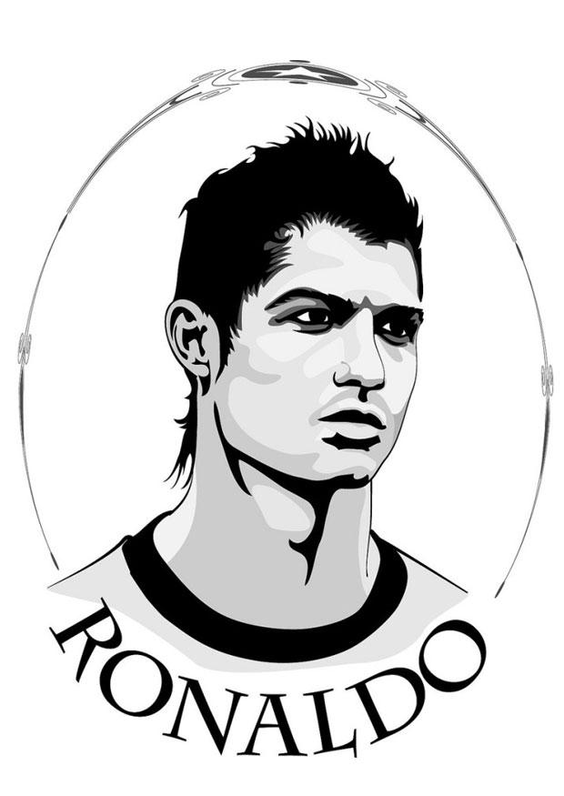 ronaldo Disegno da colorare ronaldo